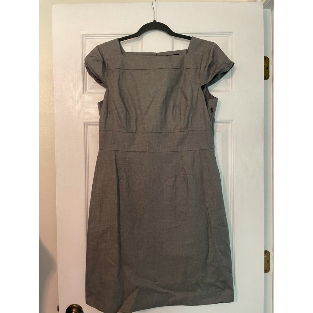 Banana republic dress 14 petite Gray Sheath Office‎ New NWT Stretch